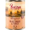 Purizon Lattina singola 400 g Umido cane - Original: Filetto di pollo con Black Angus & Tacchino