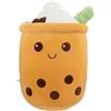 Amozo Cuscini di peluche di Bubble Tea, simpatici peluche di Boba Giocattoli morbidi Boba gigante imbottito cuscino Snimal per gli amanti di Boba (24cm, Brown)