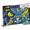 Clementoni- Batman Supercolor Puzzle-Batman-104 Pezzi Bambini 6 Anni, Puzzle Cartoni Animati-Made in Italy, Multicolore, 27174
