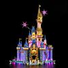 YEABRICKS Kit Luci a LED per Lego 43222 Disney Castello Disney Modello da Costruire (Set Lego NON Incluso)