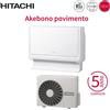Hitachi Climatizzatore Condizionatore Hitachi a Pavimento Inverter Serie Akebono 12000 Btu RAF-35RXE R-32 Wi-Fi Optional - Novità