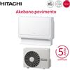 Hitachi Climatizzatore Condizionatore Hitachi a Pavimento Inverter Serie Akebono 9000 Btu RAF-25RXE R-32 Wi-Fi Optional - Novità