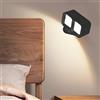 ZVO Lampada da parete a LED per interni, lampada da parete con batteria, Touch Control 3 modalità di colore, 3 luminosità, lampada da comodino, girevole a 360°, per soggiorno, camera da letto, scale,