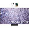 SAMSUNG QE75QN800CTXZT Samsung Series 8 TV QE75QN800CTXZT Neo QLED 8K, Smart TV 75 Processore Neural Quantum 8K, Dolby Atmos e OTS+, Titan Black 2023 | *in OMAGGIO TV The Frame 32'' e cornice Teak