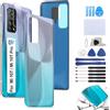 RongZy Coperchio Batteria per Xiaomi Mi 10T 5G Coperchio Posteriore per Xiaomi Mi 10T PRO 5G Cover Batteria per Telefono Sostituzione Copribatteria(Blu)