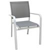 Greenwood Sedia Roccamare in Alluminio e Textilene grigio Cha32b di GreenWood