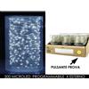 General Trade Catena 500 Microled con Alimentatore x Esterno Luce Bianco Freddo Programmabile