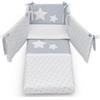 Azzurra Set Piumone Con Paracolpi Contact Luce Bianco Grigio di Azzurra Design