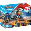 Playmobil City Action Stuntshow Starter Pack Stuntshow Quad con Rampa Infuocata 70820 di Playmobil