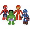 Simba Marvel Poseable Peluche Figura Assortite 4 Modelli 25 Cm di Smoby