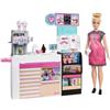 Mattel Barbie Playset La Caffetteria con Bambola Curvy Bionda e Oltre 20 Accessori GMW03 di Mattel