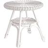 Bizzotto Tavolino da giardino in rattan Alliss Bianco 0671127 di Bizzotto