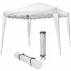 Fraschetti Gazebo pieghevole bianco Camel 3x3 mt in acciaio richiudibile con sacca da giardino