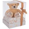 Bizzotto PLAID BOW STAR BEIGE-BIANCO con ORSO di Bizzotto