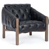 Bizzotto Poltrona in Ecopelle Nera HARRISON di Bizzotto