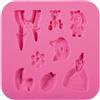 Tescoma Delicia Deco Stampo per Pasta di Zucchero Silicone Rosa 633010 di Tescoma