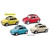 Modellino Auto Fiat 500 Colore Rosa Solido Modellismo Statico