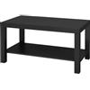 General Trade Tavolo in legno nero con mensola 90x50cm di General Trade