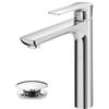 Roccobimbo Miscelatore Monocomando Lavabo Alto Serie Flat Con Scarico di Roccobimbo