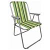 Roccobimbo Sedia Relax Righe Verde 45x54x40/77 Telaio in acciaio Colori Assortiti
