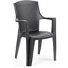 Ipae Progarden Sedia Eden effetto Rattan Antracite di Ipae Prograden
