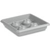Stefanplast Sottofioriera Mediterraneo Quadrata Stone Grey 45x45cm di Stefanplast