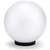 DI.M.EL. S.R.L. Sfera Globo Opale Per Lampione da Esterno, Diametro 300mm, Attacco E27, LED Compatibile, Stagna IP44, per Giardino