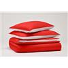 osama home PANTONE™ - Set Copripiumino Matrimoniale Cotone per Piumone Letto Composto da Sacco Copri Piumino 255x200 Patella 40cm + Federe Cuscino Letto 50x80, Parure Copripiumino per Completo Letto Matrimoniale