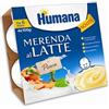 HUMANA ITALIA Spa Humana merenda al latte gusto pesca 4 pezzi