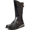 Fly London MES, Stivali con Fibbia Donna, Nero 060, 38 EU