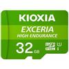 GielleService Scheda Memoria Kioxia Exceria Scheda Micro SDHC ad Alta Resistenza 32GB UHS-I V10 Classe 10 con Adattatore