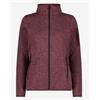 Cmp Woman Jkt Pile Lana Zip Vinaccia Melange Donna