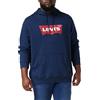Levi's Big Graphic Hoodie Big Bw Hoodie Dress, Felpa con cappuccio Uomo, Felpa Con Cappuccio Big Bw Blues, XL