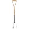 Kent & Stowe Forchetta da giardino per bambini - Forca da giardino leggera in acciaio inossidabile con manico in frassino, lunghezza: 71 cm