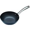 KitchenCraft Kitchen Craft Master Class - Wok Antiaderente Professionale, Nero, 20 cm