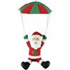 Explorer s.r.l. Deco Natale, Babbo Natale con paracadute alto 60cm in poliestere. Per ambienti interni ed Esterni.