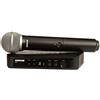 Shure BLX24/PG58 Microfono wireless UHF - Ottimo per chiesa, karaoke, voci - Batteria 14 ore, raggio 100m - Include microfono PG58, ricevitore singolo canale - Banda K14