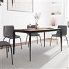 DEGHI Tavolo da pranzo 140 x 80 cm legno rovere - Springfield