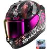 Shark Casco Moto Integrale Con Led Shark SKWAL i3 HELLCAT Mat Nero