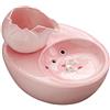 DHGTEP Fontanelle per Gatti, Fontana Acqua Gatti in Ceramica, 1.5L, Fontana D' Acqua per Gatti da Bere per Gatti e Cani con Filtri e USB, Tensione di Sicurezza 5V (Color : Pink)