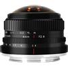 7Artisans 4 mm F2.8 Fisheye Ultra Wide Angle Lens APS-C Manuale Focus Prime Lens Compatibile M4/3 Mount Fotocamere Specchiera per Panasonic GH3 GH4 GF1 GM1 GM5 per Olympus E-M1 E-M5 E-M10