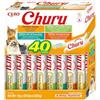 INABA Churu Snack per Gatti Cremoso in 4 Varietà al Pollo - 40 Stick x 14g - Cibo per Gatti da Leccare, Sano e Delizioso - Snack Gatto Senza Conservanti o Coloranti Artificiali, Grain-Free
