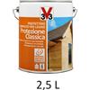 V33 Impregnante 112322 Noce Antico 2,5 Litri Protettivo Completo per Legno Protezione Classica