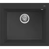 Elleci LGQ10540 Quadra 105 Vasca Quadra Lavello 1 Vasca Granitek 570 x 500 Nero 40
