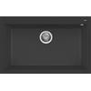 Elleci LGQ13040 Quadra 130 Vasca Quadra Lavello 1 Vasca Granitek 790 x 500 Nero 40