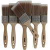 Coral 31599 - Set di 6 pennelli per pittura di qualità professionale, con legno FSC, confezione da 6 pezzi, 2 pennelli tozzi da 3,8 cm, 2 x 5,1 cm, 7,6 cm e 5,1 cm