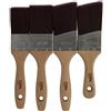 Coral Aspire 31718 - Set di 4 pennelli professionali con taglio dritto, profilo piatto per una finitura ultra liscia e precisa, con emulsione commerciale in legno FSC lucido, 3,8 cm, 5,1 cm, 5,1 cm,