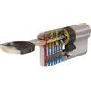 TESA TX853040L Cilindro europeo TX80, 30 x 40 mm, finitura ottone, camma lunga, per serrature a profilo europeo