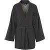 Emporio Armani Men's Dressing-Gown Kimono Iconic Terry Nightgown, Grigio Melange Nero, S/M Uomo