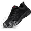 LARNMERN Scarpe Cucina Scarpe da Cuoco Uomo Donna Antiscivolo Scarpe Chef Lavoro Impermeabili Ristorazione Cameriere Ginnastica Sanitaria Senza Puntale,Nero/43.5 EU
